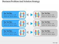 Business problem and solution strategy flat powerpoint design