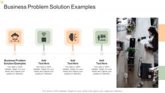 Business Problem Solution Examples In Powerpoint And Google Slides Cpb