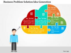 Business problem solution idea generation flat powerpoint design