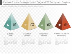 Business problem solving approach diagram ppt background graphics