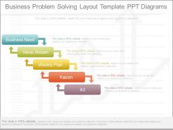 Business problem solving layout template ppt diagrams