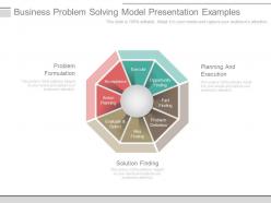 Business problem solving model presentation examples