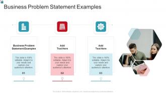 Business Problem Statement Examples In Powerpoint And Google Slides Cpb