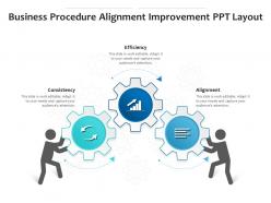 Business procedure alignment improvement ppt layout infographic template