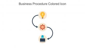 Business Procedure Colored Icon In Powerpoint Pptx Png And Editable Eps Format