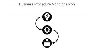 Business Procedure Monotone Icon In Powerpoint Pptx Png And Editable Eps Format