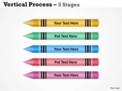 Business process 5 stages diagram