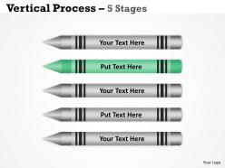 Business process 5 stages diagram