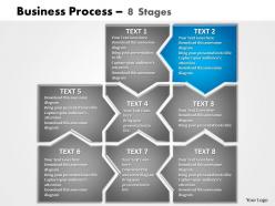 Business process 8 stages powerpoint templates graphics slides 0712