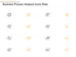 Business process analysis icons slide