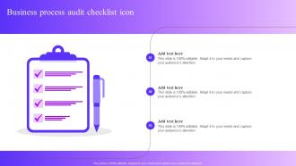 Business Process Audit Checklist Icon