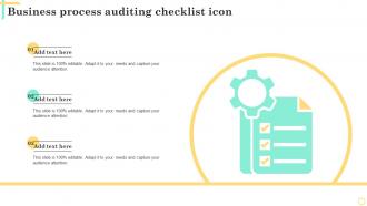 Business Process Auditing Checklist Icon