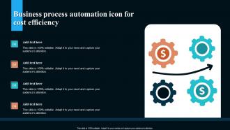 Business Process Automation Icon For Cost Efficiency