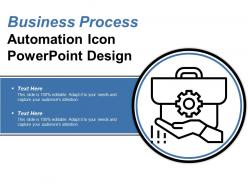 Business process automation icon powerpoint design