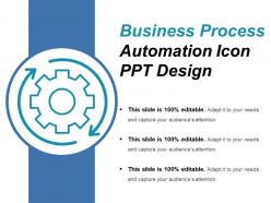 Business process automation icon ppt design