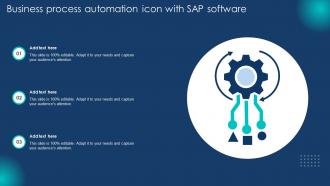 Business Process Automation Icon With SAP Software