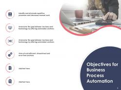 Business Process Automation Solutions Powerpoint Presentation Slides