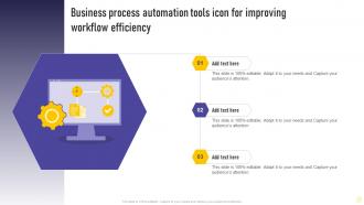 Business Process Automation Tools Icon For Improving Workflow Efficiency