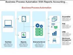 Business process automation with reports accounting warehouse management