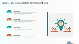 Business Process Capability Development Icon