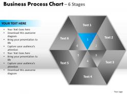 Business process chart 6 stages powerpoint slides and ppt templates 0412