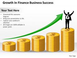 Business process consulting growth finance success powerpoint templates 0528