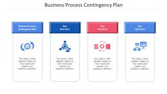 Business Process Contingency Plan Ppt Powerpoint Presentation Model Slide Download Cpb