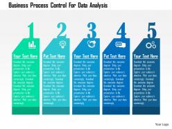 Business process control for data analysis flat powerpoint design