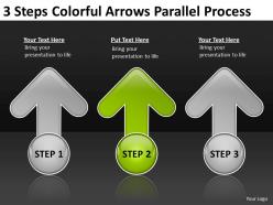 Business process diagram arrows parallel powerpoint templates ppt backgrounds for slides