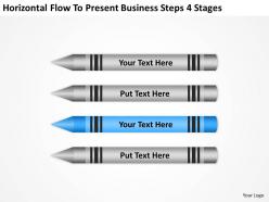 Business process diagram symbols flow to present steps 4 stages powerpoint templates