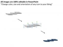 Business process diagram three steps proccess flow powerpoint slides 0515