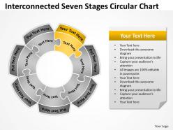 Business process diagram visio seven stages circular chart concept powerpoint templates