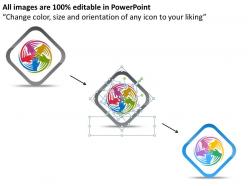 Business process diagram visio weeknesses can be your strength powerpoint templates 0515