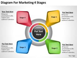 Business process diagrams examples 4 stages powerpoint templates ppt backgrounds for slides 0515