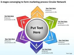 Business Process Diagrams To Form Marketing Circular Network Powerpoint Templates