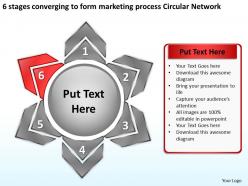 Business process diagrams to form marketing circular network powerpoint templates