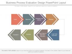 Business process evaluation design powerpoint layout