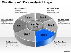 Business process flow chart example visualization of data analysis 6 stages powerpoint slides