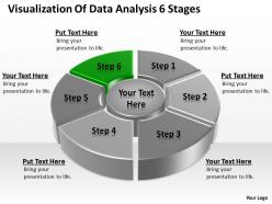 Business process flow chart example visualization of data analysis 6 stages powerpoint slides