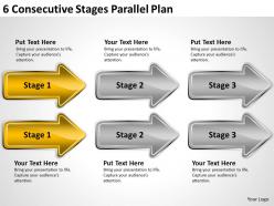 Business process flow chart stages parallel plan powerpoint templates ppt backgrounds for slides