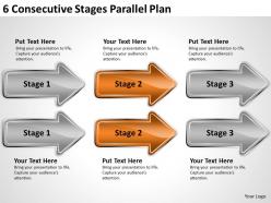 Business process flow chart stages parallel plan powerpoint templates ppt backgrounds for slides