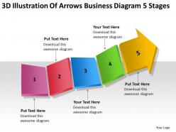 Business process flow diagram 5 stages powerpoint templates ppt backgrounds for slides