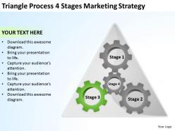 Business process flow diagram examples 4 stages marketing stategy powerpoint slides