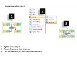 Business process flow diagram examples hub and spoke network path powerpoint slides