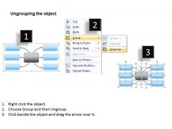 Business process flow diagram mindmap for marketing concept 2 stages powerpoint slides