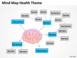 Business process flow mind map health theme powerpoint slides 0523