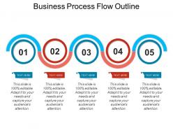 Business process flow outline powerpoint slide introduction