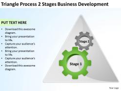 Business process flow stages development powerpoint templates ppt backgrounds for slides