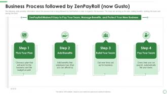 Business process followed by zenpayroll now gusto ppt show display
