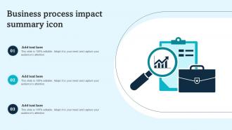 Business Process Impact Summary Icon